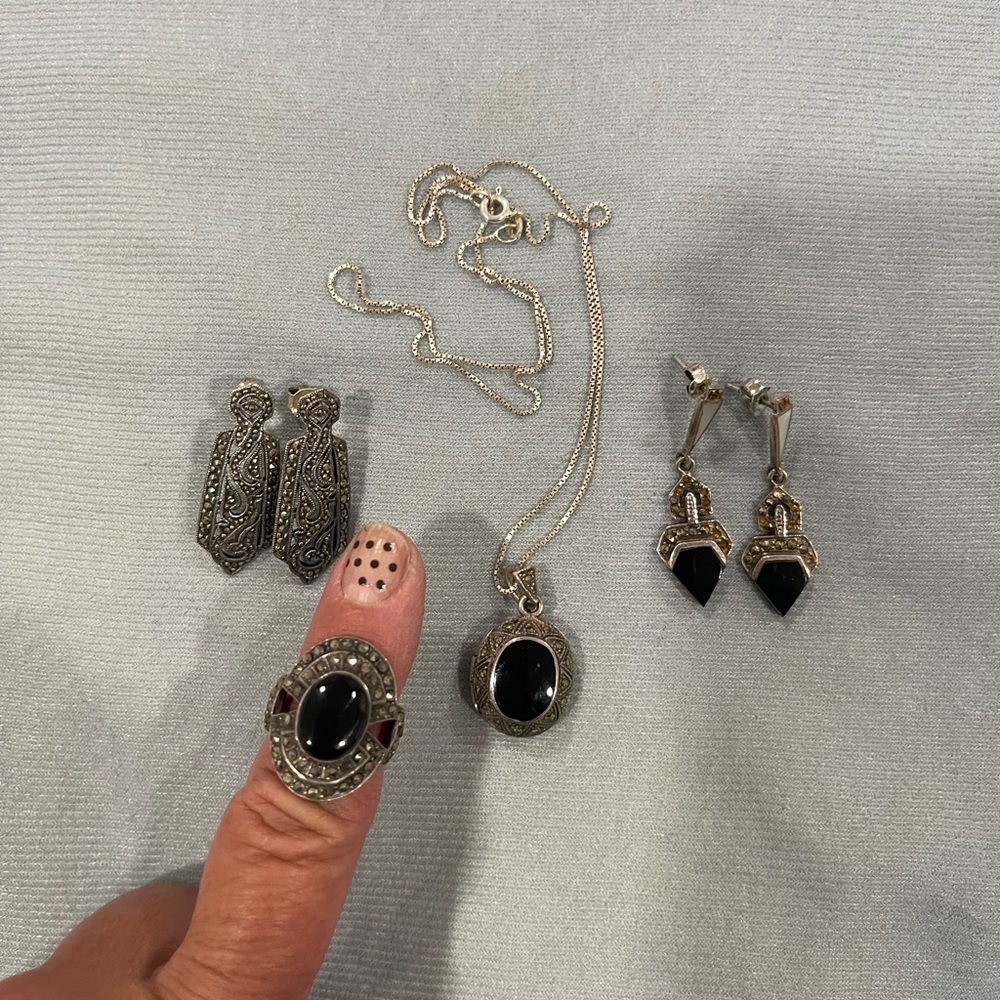 Marcasite and silver bundle